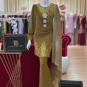 Kurung Serena GOLD MUSTARD