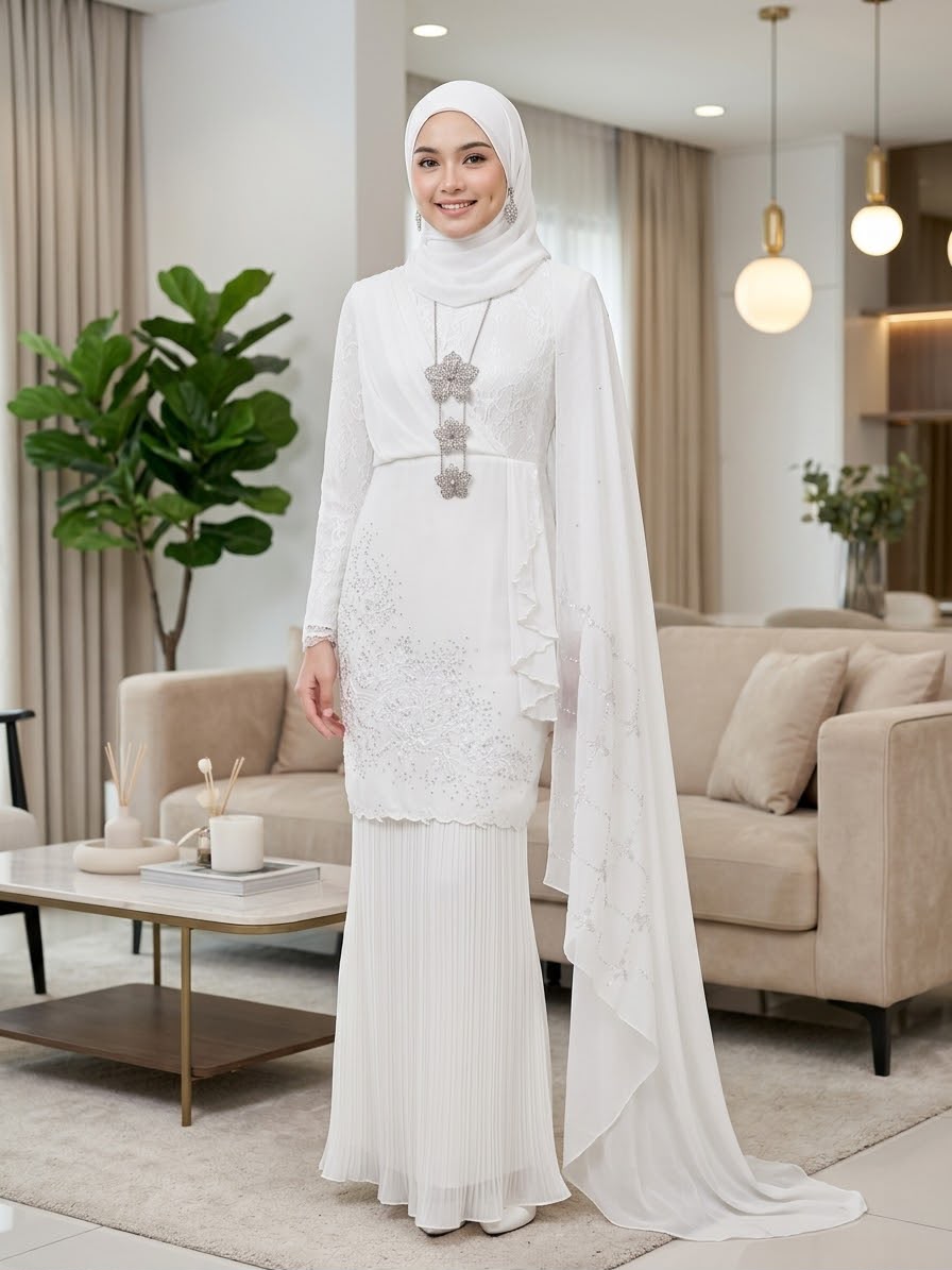 Kurung Terissa WHITE - Image 2