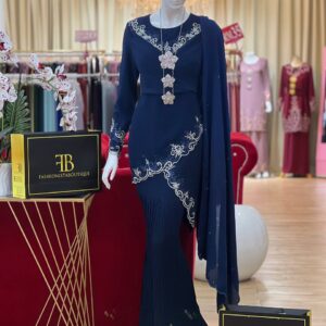 Kurung Adonia NAVY BLUE