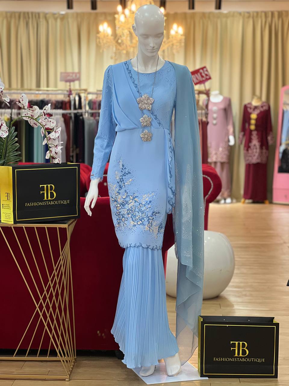 Kurung Terissa BABY BLUE
