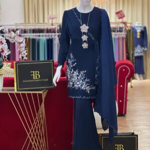 Kurung Terissa NAVY BLUE