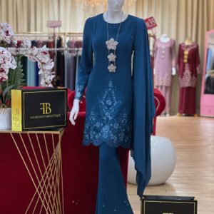 Kurung Tiara TEAL BLUE