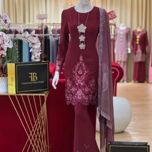 Kurung Tiara MAROON
