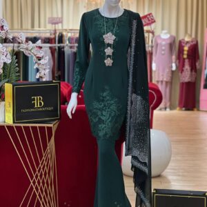 Kurung Lavella EMERALD GREEN